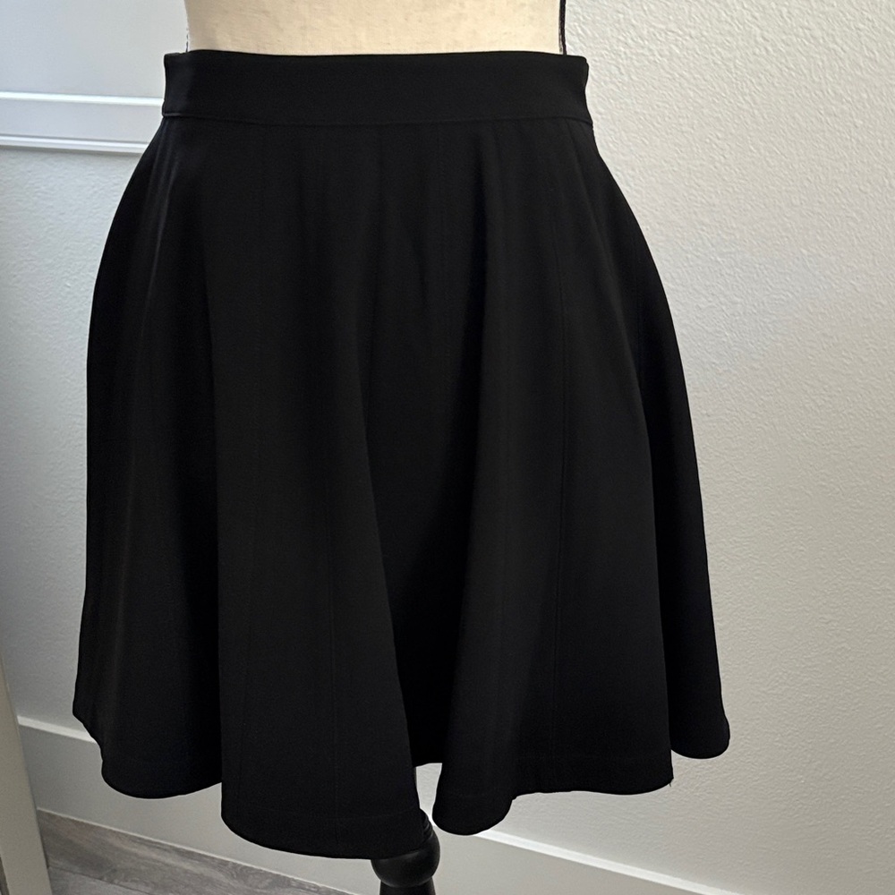 Robert Rodriguez Black Crepe Mini Skirt 2